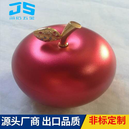 厂家直销创意铝件苹果镀金烟灰缸金属工艺品摆件家居公场所用品