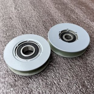 电梯配件 圆槽门挂轮 65x15x6202RS挂板轮 货梯门头滑轮 厅门吊轮
