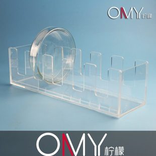 有机玻璃培养皿架 竖放 玻璃培养皿 60/90/100/120/150mm 可定做