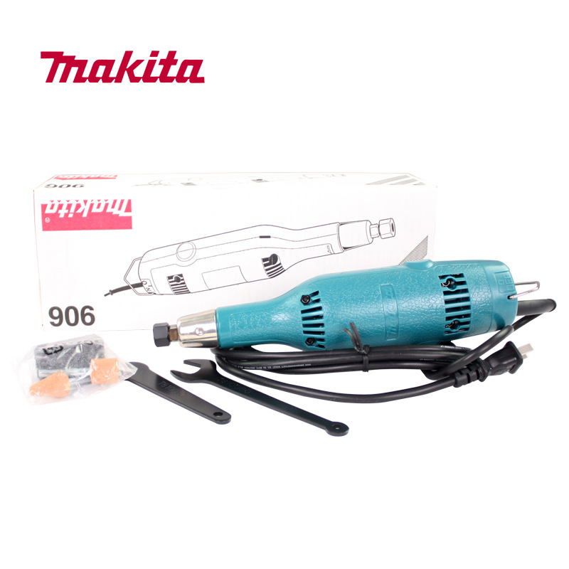 原装Makita牧田电磨906/轻量级直式电磨 模具修整打磨微型电磨
