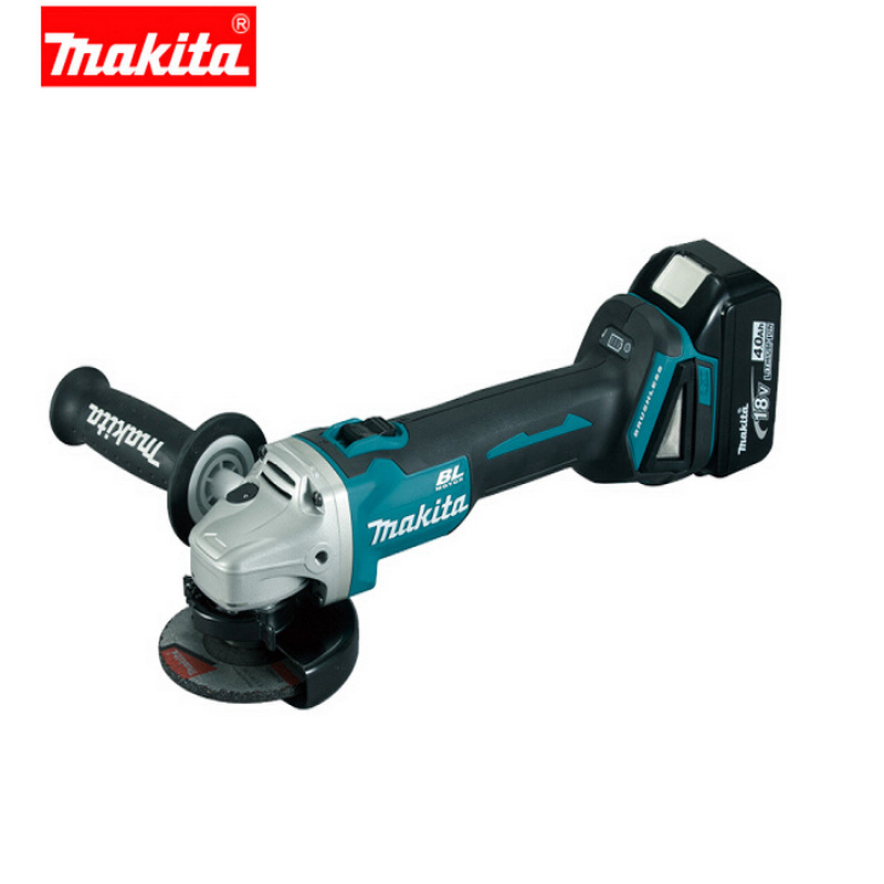 Makita/牧田DGA404RME无刷充电角磨机打磨研磨抛光机双电锂电18V