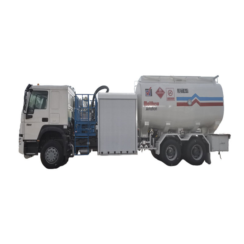 豪沃6*4油罐车20吨铝合金运油车飞机加油车工厂代理报关清关