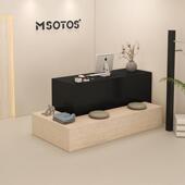 店柜台 店美发店前台童装 转角收银柜台女装 店铺吧台桌简约现代服装