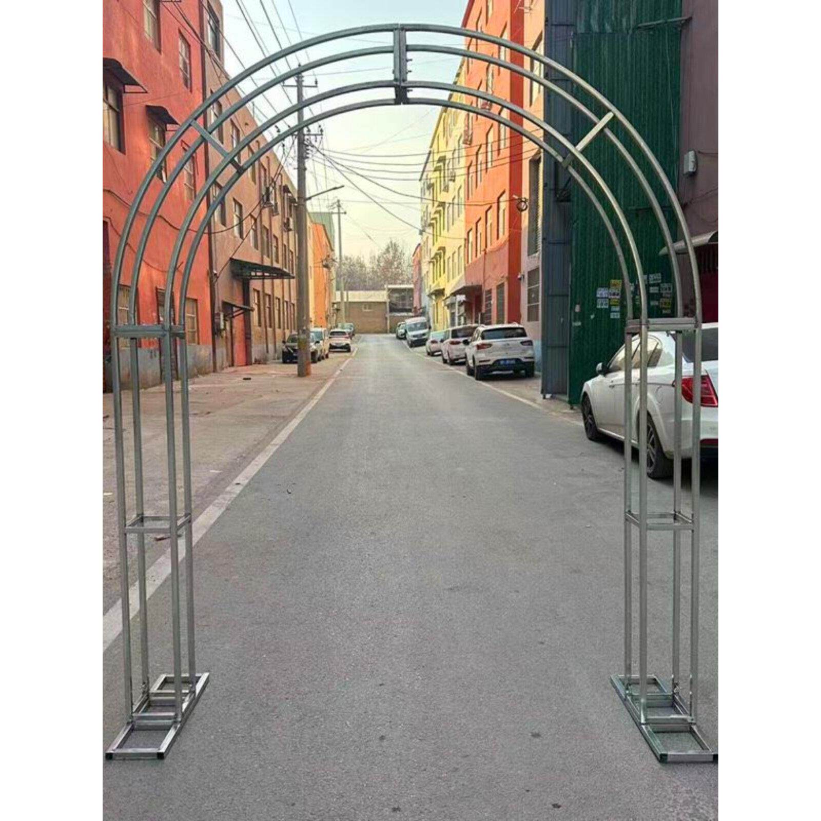 婚礼道具桁架拱形背景森林婚礼户外弧形框架半圆形桁架圆形桁架