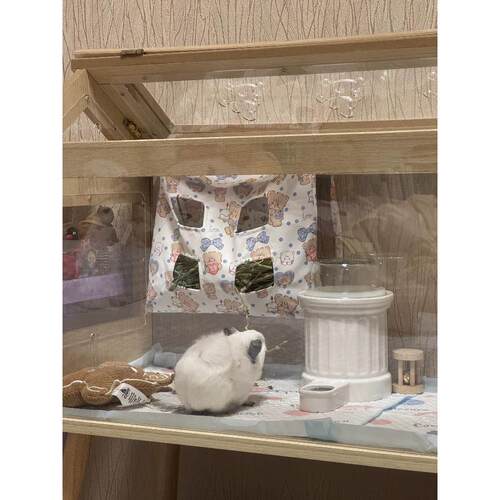 防水面料草袋草架易打理不沾草碎兔子猪猪定制草袋 绑绳/钩子可选