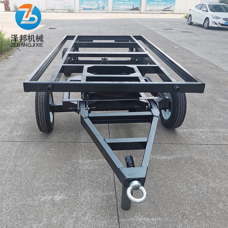 1-3吨磨盘转向骨架拖车发电机组框架底盘拖车静音箱机组转运拖车,五金/工具,工具车/便携工具推车/平板工具车,淘宝优惠券,粉丝福利购,淘宝优惠卷