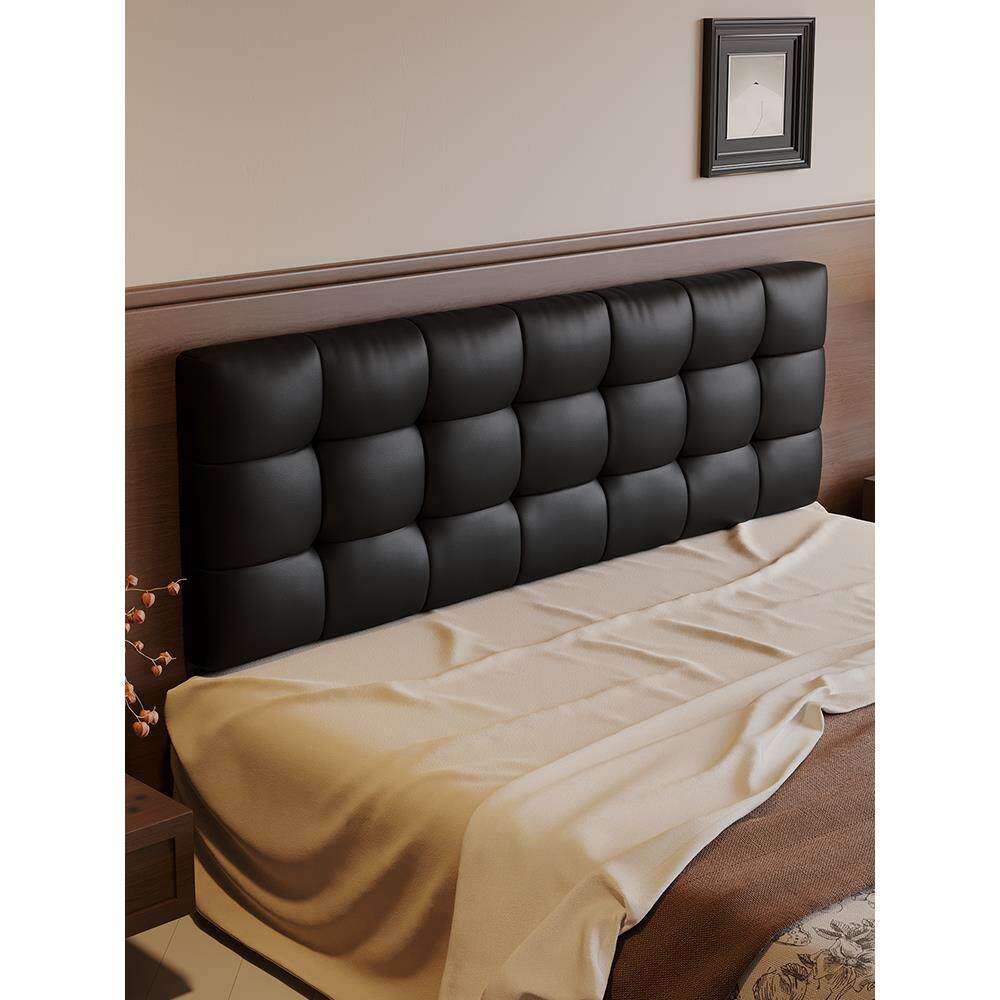 床头软包靠背榻榻米靠垫自粘无床头海绵防撞皮定制免洗轻奢高级新