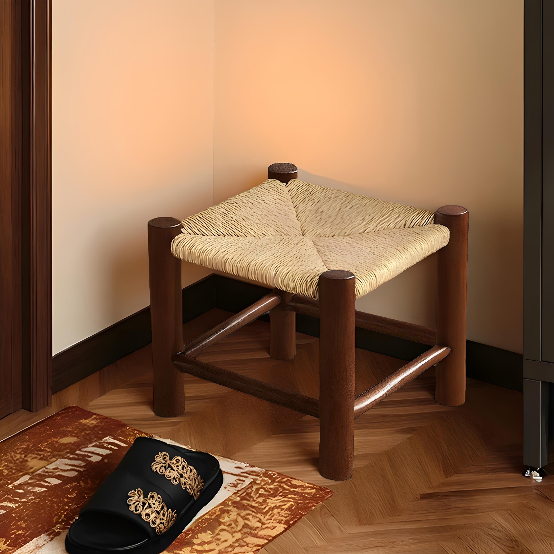 换鞋凳家用门口入户客厅玄关穿鞋凳实木小椅子凳子创意小板凳矮凳