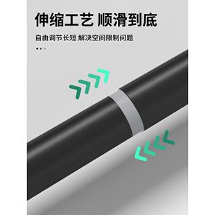 打孔伸缩杆不锈钢阳台晾衣杆窗帘支撑杆衣柜挂衣杆卫生间浴帘杆子