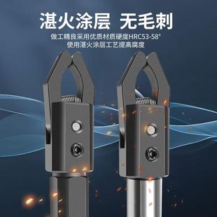拉料器数控车床CNC自动送料器拔料夹具圆柄方柄加硬卡爪夹料工具