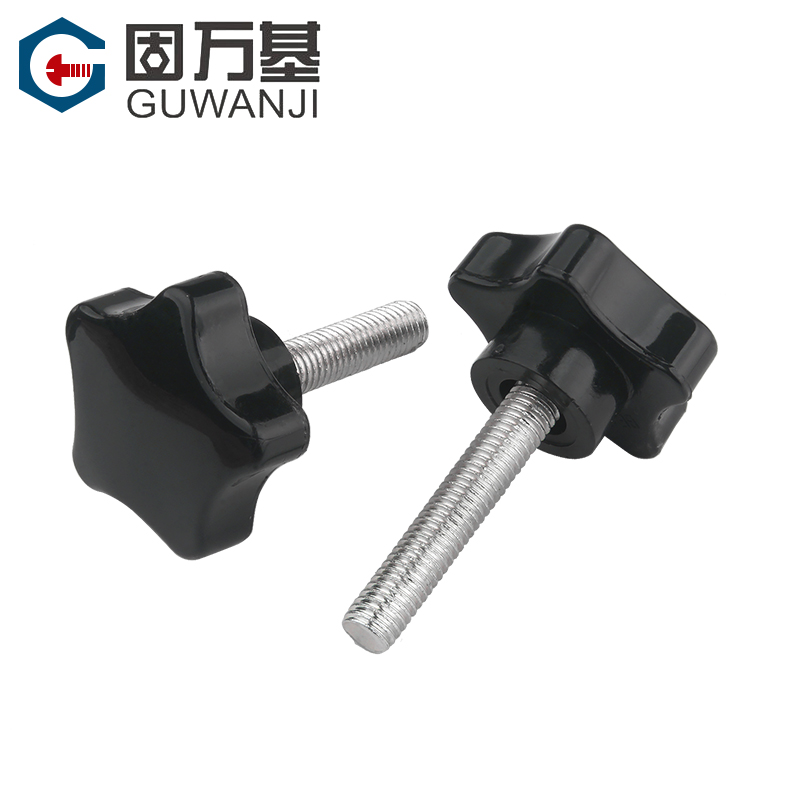 速发不锈钢星形梅花手柄螺丝五星型胶木手柠螺栓旋扭机械把手螺杆