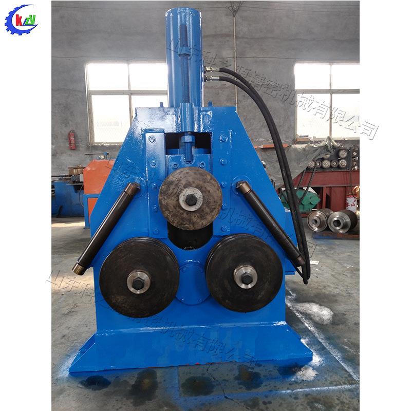 钢管角钢槽钢盘管机立式金属管材型材盘管机螺旋状钢管打圈机