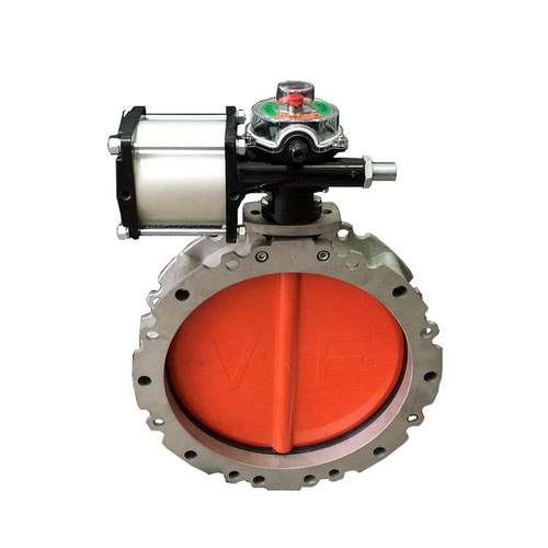 厂家直销气动蝶阀水泥蝶阀气动粉末蝶阀单法兰气动粉末蝶阀