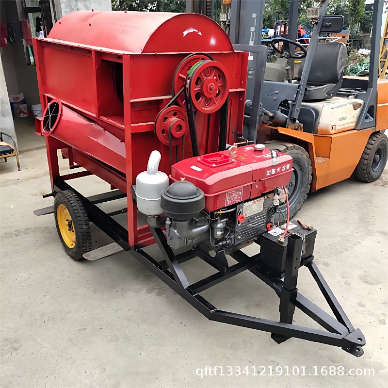 苦豆孜然脱粒机125型小麦高粱电动脱粒机多用途油菜高粱打粒机