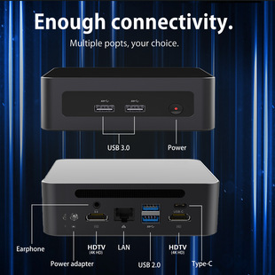 至本迷你主机AMD R7-5800H迷你电脑主机8核游戏LOL办公家用设计