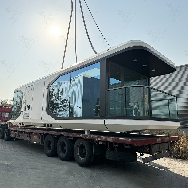 海边度假独栋酒店 隔音保温层豪华微型别墅 家庭住宿带天窗太空舱