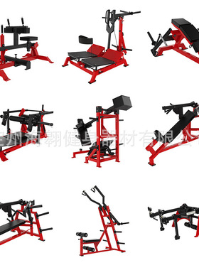 臀推机Back trainer Seated chest press  Hack squat Back press