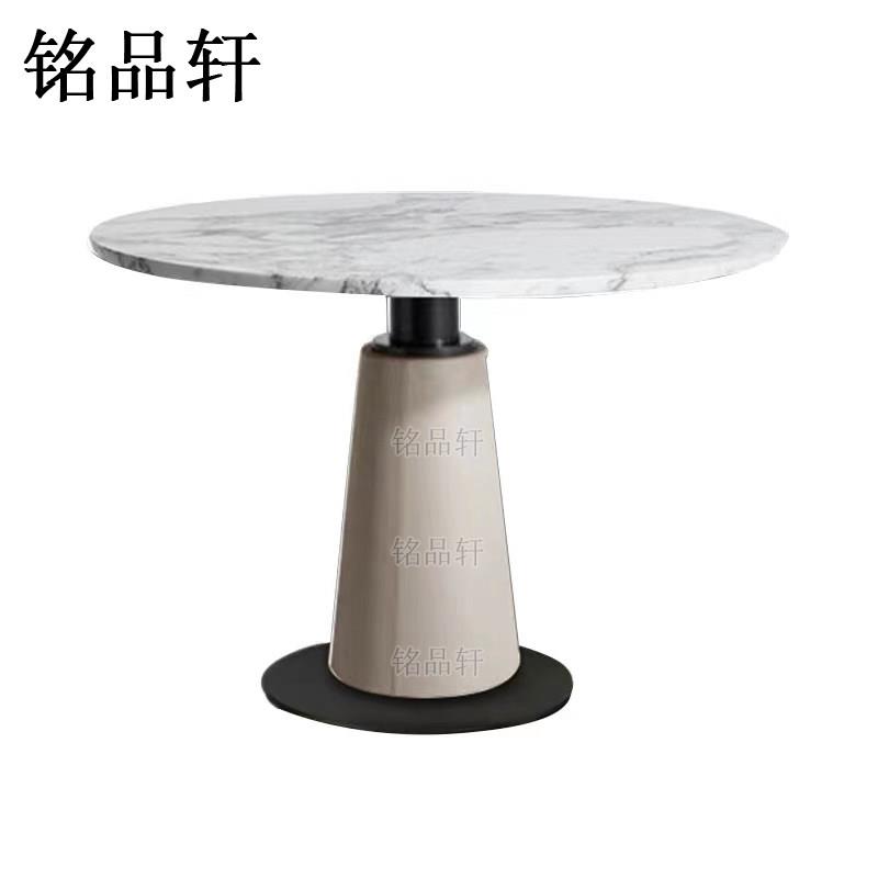 影楼签约桌子现代简约圆形接待桌小圆茶几休闲洽谈定制售楼处洽谈