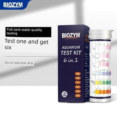白银美测试剂六合一水族鱼缸试纸亚硝酸盐Ph氨氮余氯水质硬度检测