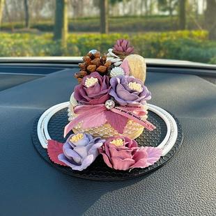 饰品车子摆饰车上中控台高档女士车内饰品摆件 汽车摆件车载小车装