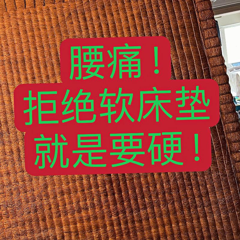 棕榈硬棕垫天然全山棕床垫1.5榻榻米比椰棕环保无胶手工护脊1.8米