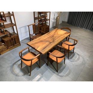 胡桃木实木茶桌红塔利大板巴花奥坎茶台白蜡木黄花梨鸡翅木红花梨