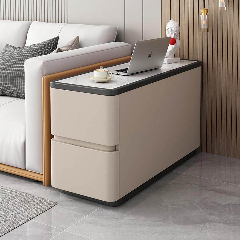 客厅沙发边柜斗柜轻奢高级感30宽实木超窄小型侧边柜简约现代边几