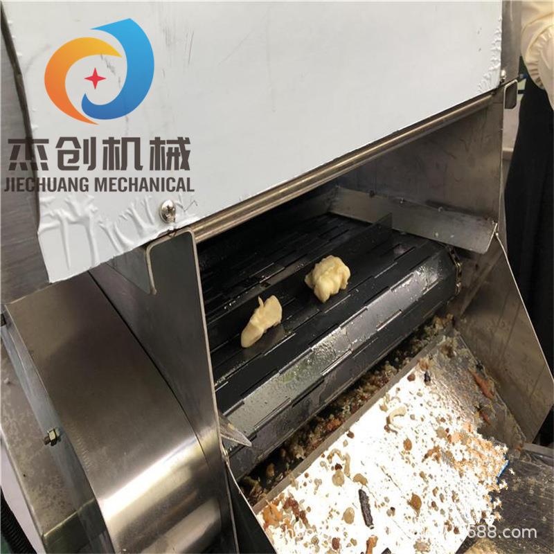 鱼块油炸机器全自动鳕鱼块上浆机器连续式鱼块裹浆油炸生产线