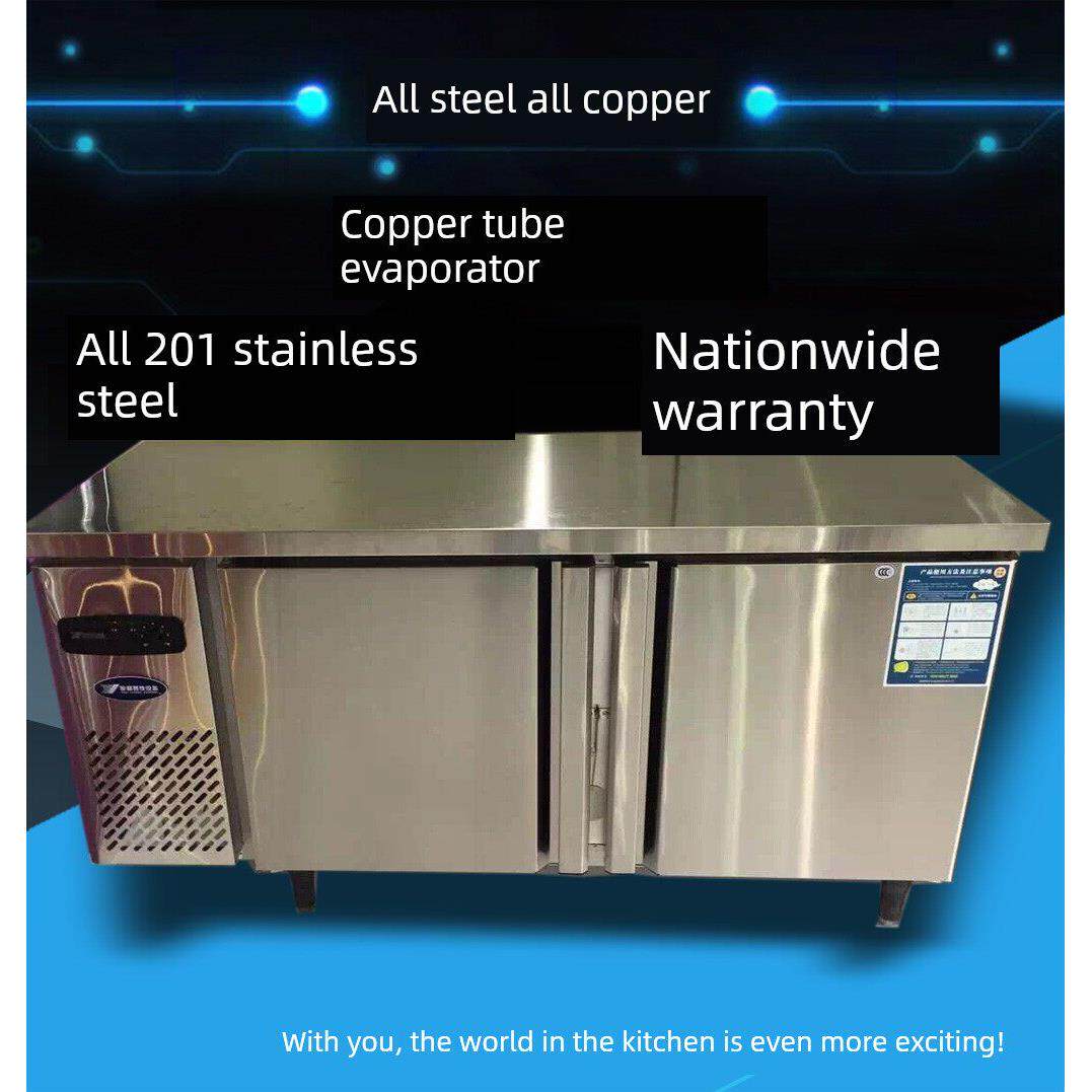 yindu银都餐饮设备商用制冷冷藏冷冻工作冷柜保鲜双温平冷操作台