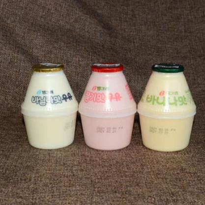 韩国进口宾格瑞香蕉牛奶草莓哈密瓜坛子奶小胖瓶网红饮料