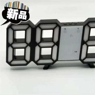 电子钟数字挂墙家用 电子钟便携 定制 挂墙钟时钟客厅数字钟个性