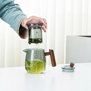 茶具茶水杯喝茶大容量旅游 煮泡茶壶玻璃煮茶器家用烧水壶旅行套装