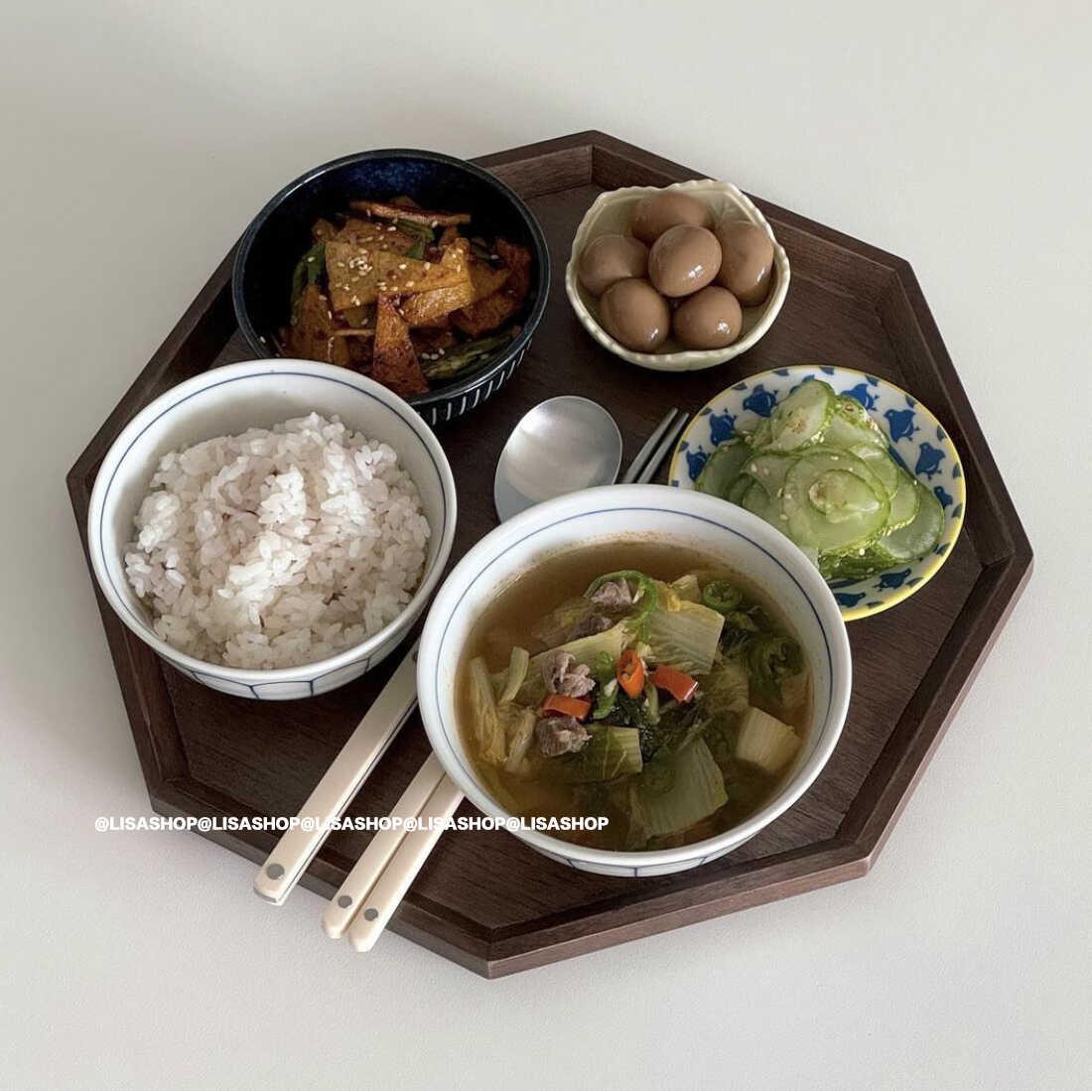 LISASHOP胡桃木托盘家用2024新款客厅收纳盒方形木质水果盘干果盘