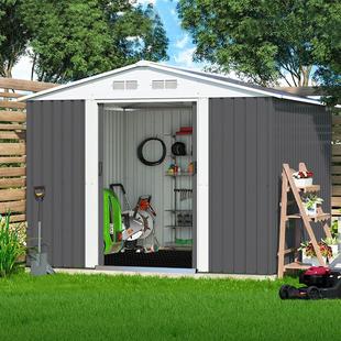 储物房铁皮组装 组合屋户外简易工具房室外杂物间庭院花园小房子