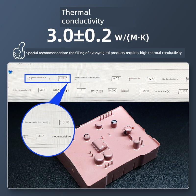 硅酮灌封胶导热系数3.0耐高温数码胶电路板Pcb电源锂电池防水密封