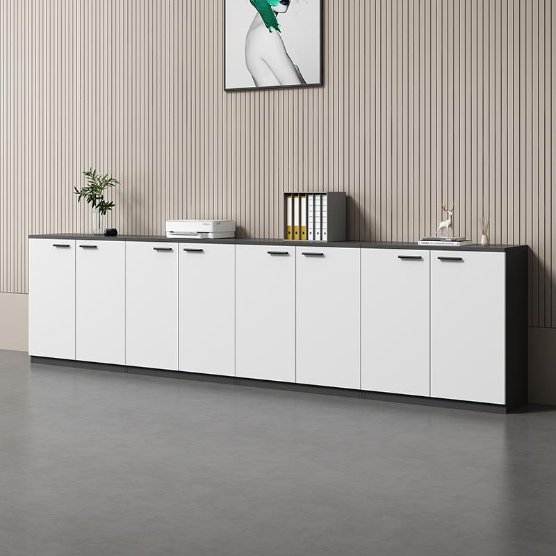 办公室文件柜矮柜地柜木质隔断柜资料柜档案柜收纳柜印表机收纳柜