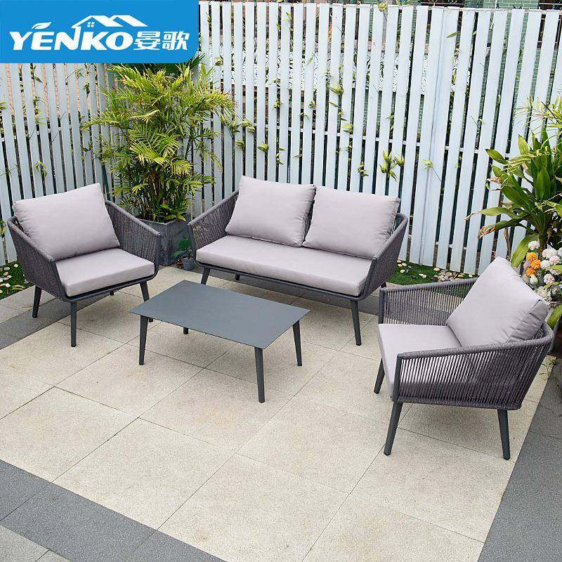 户外沙发庭院藤编防水防晒铝合金别墅阳台露台室外阳光房民宿藤椅,住宅家具,户外沙发,淘宝优惠券,粉丝福利购,淘宝优惠卷