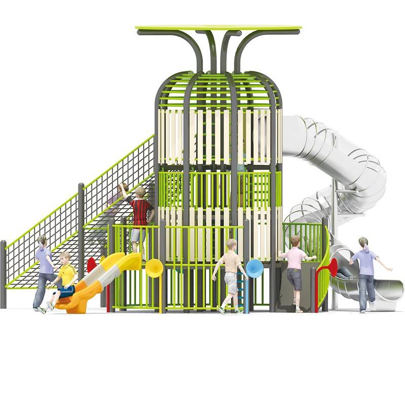 不锈钢滑梯厂家 游乐场户外大型非标游乐设备儿童拓展商场304滑梯