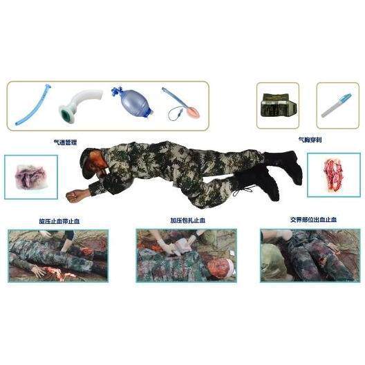 战场急救技术综合训练模拟人、旅营卫勤战救模拟训练器材多功能