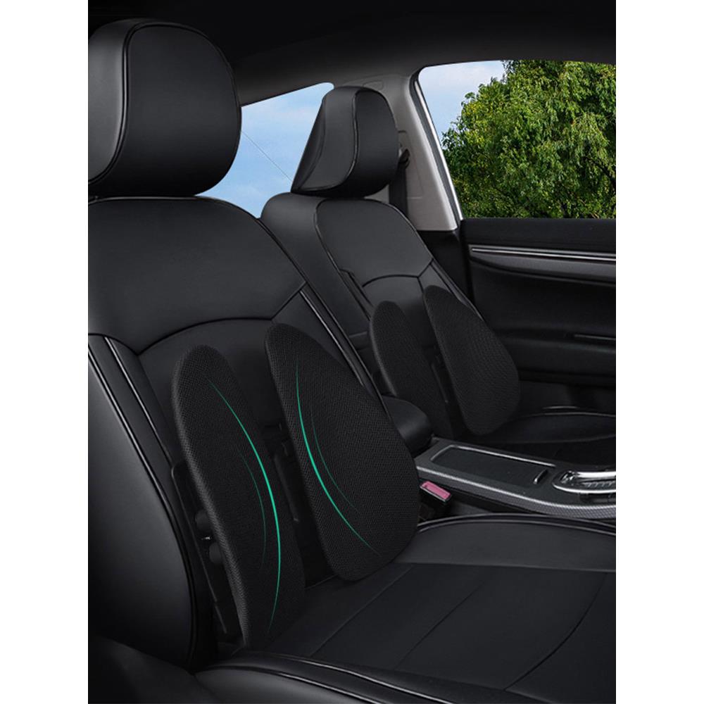 普格瑞司15DS人体工学汽车腰靠背夏季办公室护腰靠垫座椅透气腰枕