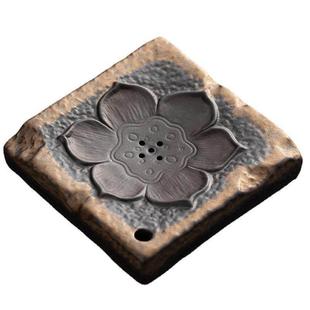 粗陶手工壶承干泡盘小茶台茶壶托壶垫覆古老岩泥功夫茶具储水茶盘