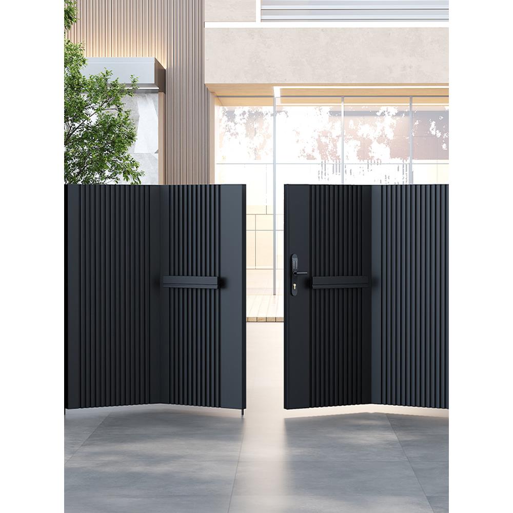 铝合金庭院别墅门单双开入户门不锈钢院子大门电动门农村围墙大门