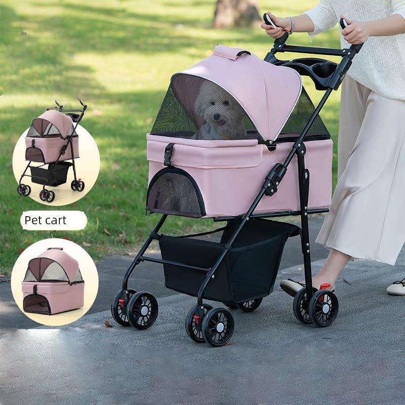 采购产品宠物推车，狗推车，轻型折叠猫郊游踏板车，小型和中型狗