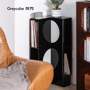 灰方亚克力扇形角柜客厅角落收纳置物架墙角三角角柜卧室拐角柜