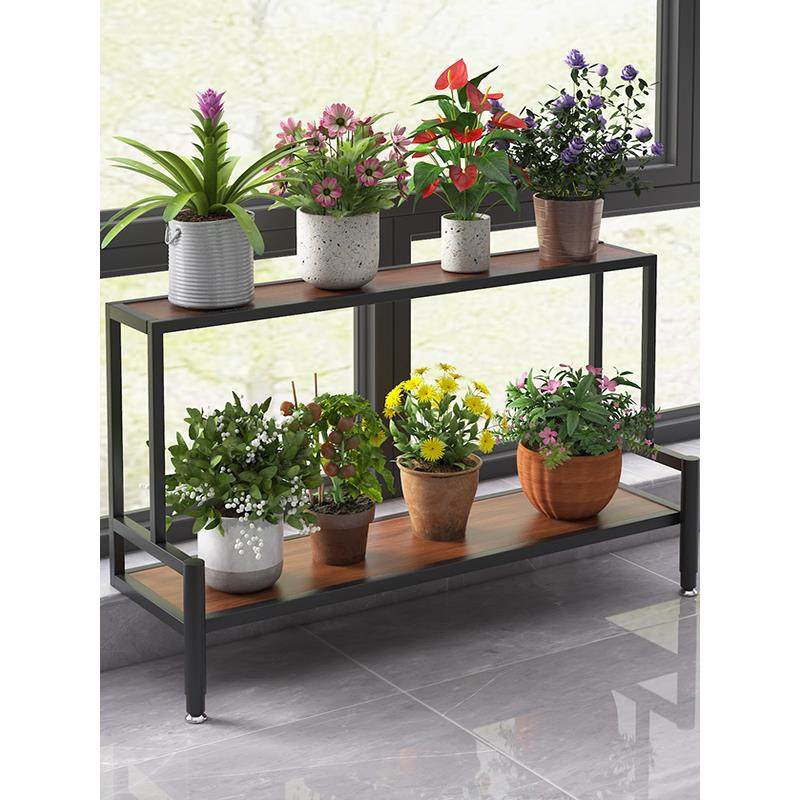 铁艺花架阳台台沿加宽神器窗台延伸架置物架家用多层落地式花盆架,收纳整理,阳台置物架,淘宝优惠券,粉丝福利购,淘宝优惠卷