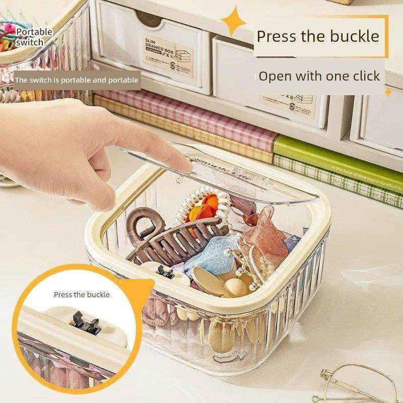 星优儿童发饰收纳盒桌面大容量带盖首饰盒皮筋头绳发夹萌粒整理盒,收纳整理,首饰盒,淘宝优惠券,粉丝福利购,淘宝优惠卷