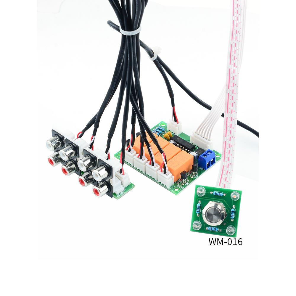 音频输入切换板四路音源选择板音频信号切换继电器