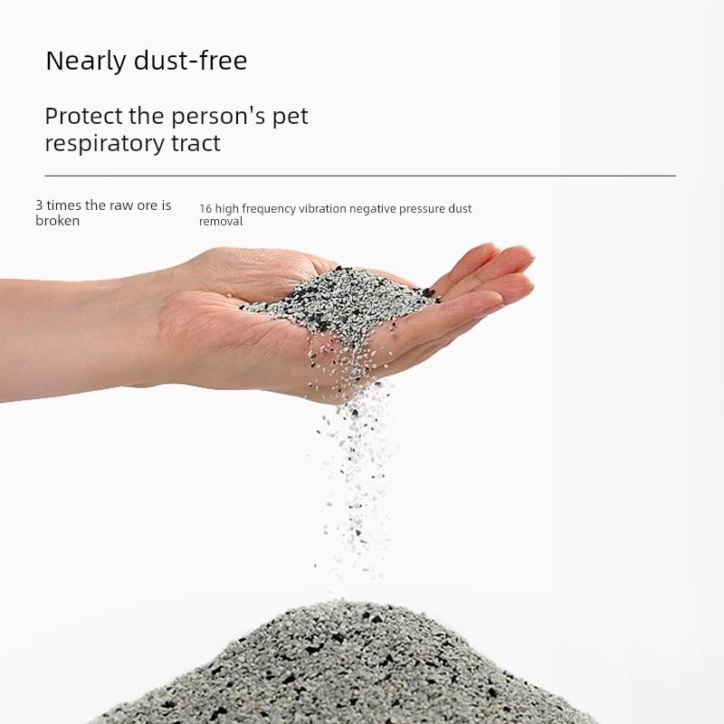 美国进口矿砂钠基矿膨润土除臭抗菌无尘不粘猫砂