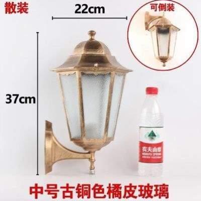 六角防水包邮复古仿古灯饰墙壁灯黑色欧式灯具室外古铜阳台户外
