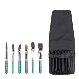 木和水彩水粉设置细节轮廓着色涂抹刷紧凑便携式 760 迷你型号2201